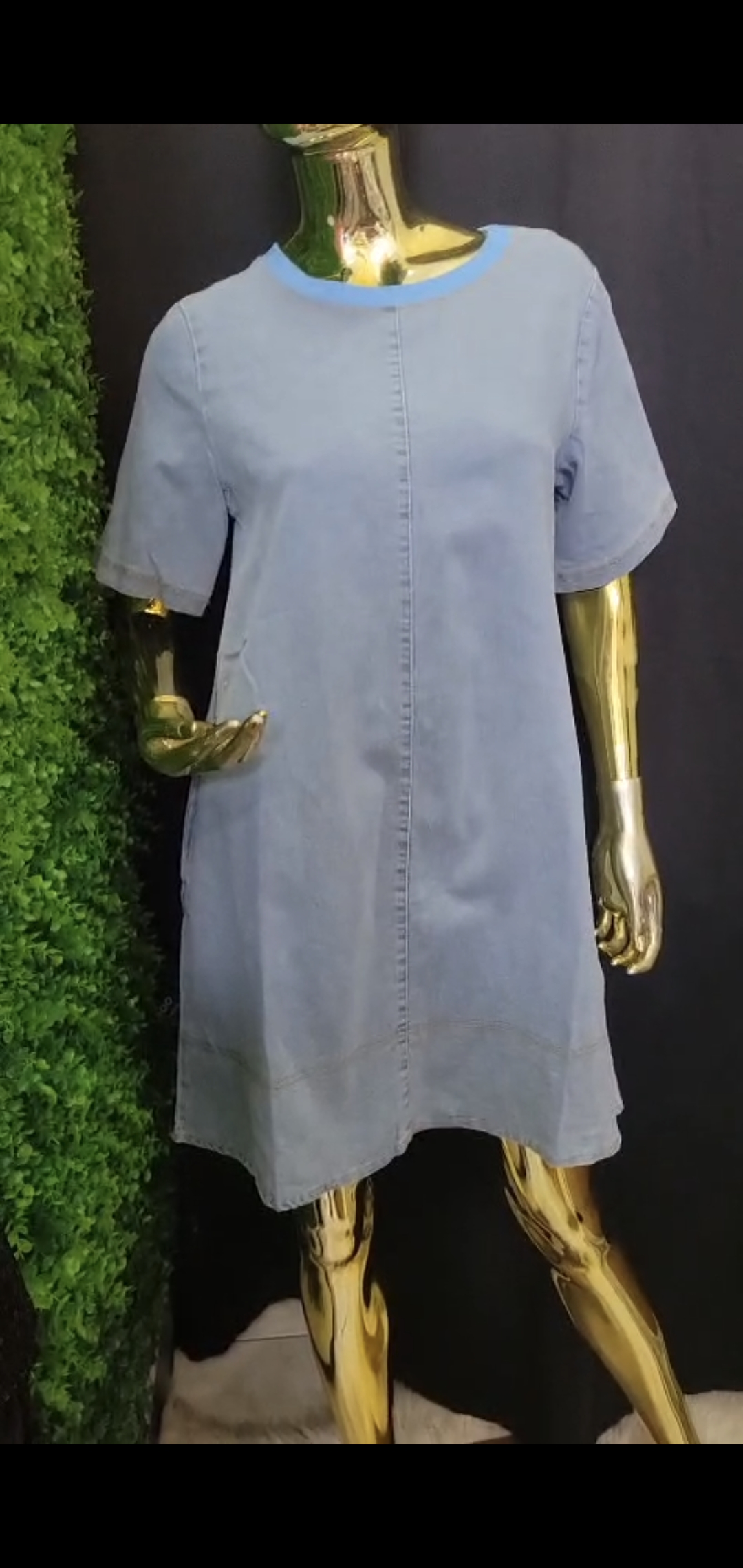 Denim Breeze Mini Dress