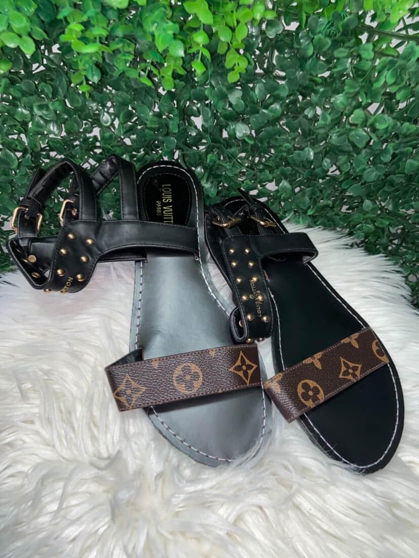 LV Ankle Strap Slippers